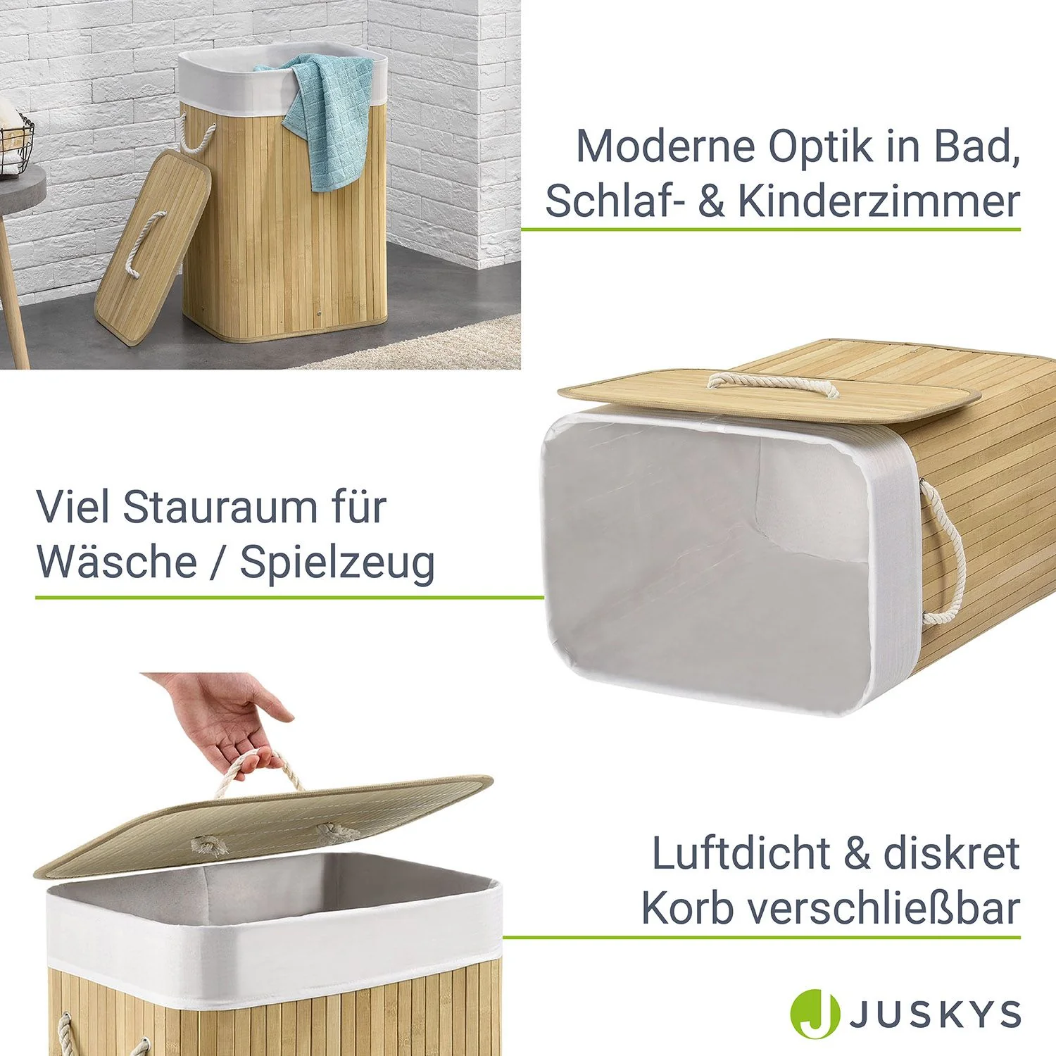 Bambus Wäschekorb Curly - Image 4