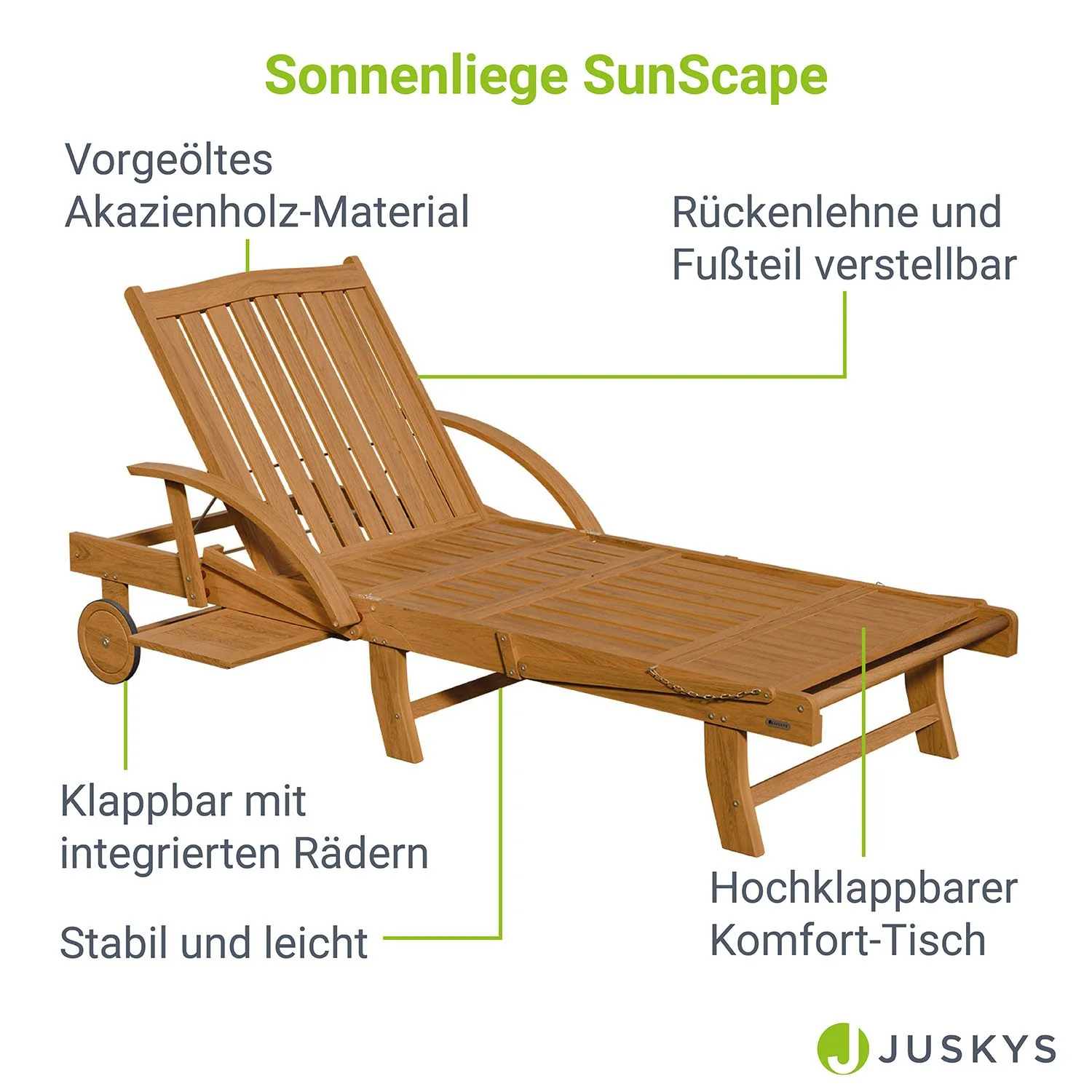 Gartenliege klappbar SunScape - Image 3
