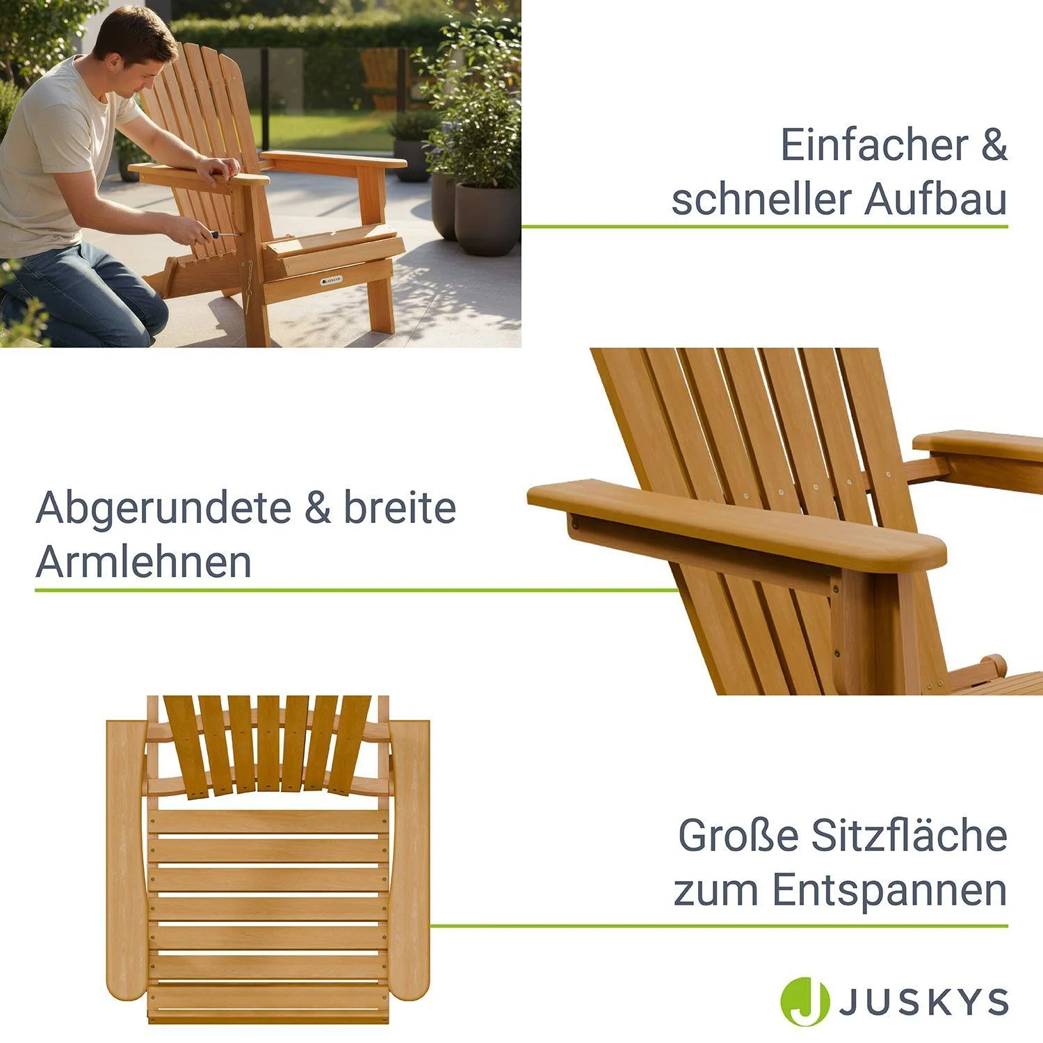 Gartenliegestuhl klappbar Korfu - Image 15