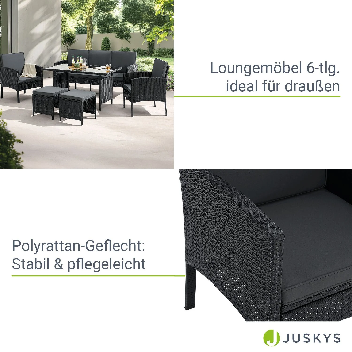 Polyrattan Sitzgruppe Turin - Image 14